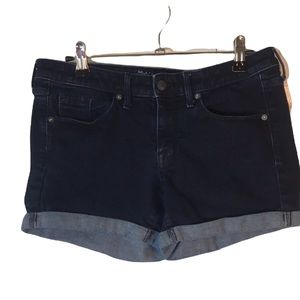 Massimo Dark Wash Mid Rise MIDI Jean Shorts size 4/27